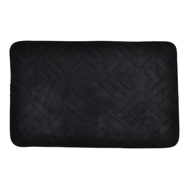 ΠΑΤΑΚΙ ΜΠΑΝΙΟΥ MEMORY FOAM ΣΕ ΜΑΥΡΟ ΧΡΩΜΑ ΜΕ PVC ΠΛΑΤΗ 50x80εκ.ANKOR