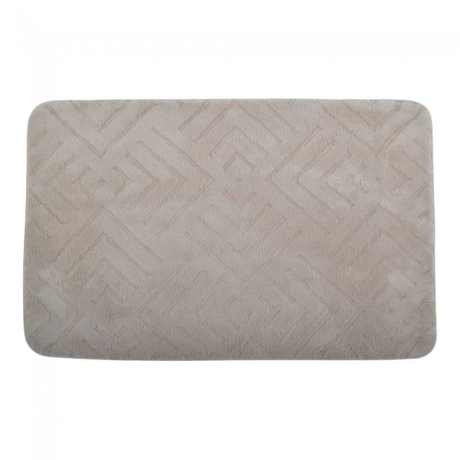 ΠΑΤΑΚΙ ΜΠΑΝΙΟΥ MEMORY FOAM ΣΕ ΜΠΕΖ ΧΡΩΜΑ ΜΕ PVC ΠΛΑΤΗ 50x80εκ.ANKOR