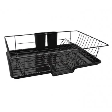 ΠΙΑΤΟΘΗΚΗ ΜΕΤΑΛΛΙΚΗ ΜΑΥΡΗ 48x30x11εκ.ANKOR