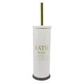 ΠΙΓΚΑΛ ΒΟΥΡΤΣΑΚΙ INOX ΛΕΥΚΟ ΜΕ ΧΡΥΣΟ BATH 9,5x40 εκ. ANKOR