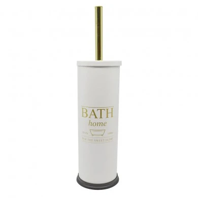 ΠΙΓΚΑΛ ΒΟΥΡΤΣΑΚΙ INOX ΛΕΥΚΟ ΜΕ ΧΡΥΣΟ BATH 9,5x40 εκ. ANKOR