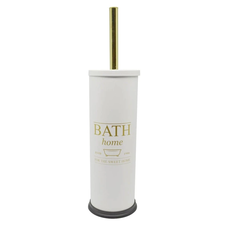 ΠΙΓΚΑΛ ΒΟΥΡΤΣΑΚΙ INOX ΛΕΥΚΟ ΜΕ ΧΡΥΣΟ BATH 9,5x40 εκ. ANKOR