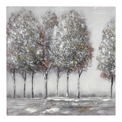 ΠΙΝΑΚΑΣ ΕΛΑΙΟΓΡΑΦΙΑ ΣΕ ΤΥΠΩΜΕΝΟ ΚΑΜΒΑ ΔΕΝΤΡΑ 60x60εκ. ANKOR