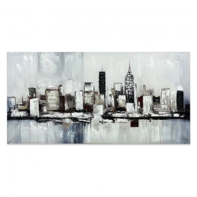 ΠΙΝΑΚΑΣ ΕΛΑΙΟΓΡΑΦΙΑ ΣΕ ΤΥΠΩΜΕΝΟ ΚΑΜΒΑ ΜΕ ΣΧΕΔΙΟ ΑΣΤΙΚΟ ΤΟΠΙΟ 120x60εκ. ANKOR