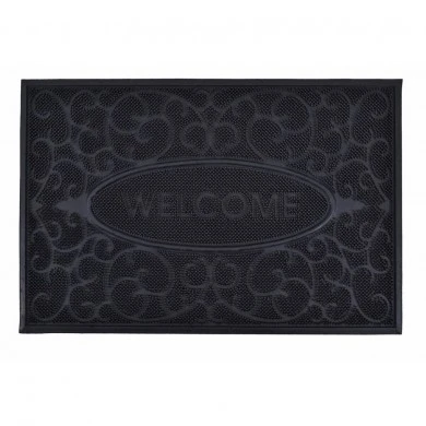 ΠΟΔΟΜΑΚΤΡΟ ΚΑΟΥΤΣΟΥΚ ΜΕ PINS ΜΑΥΡΟ WELCOME 40x60εκ.ANKOR