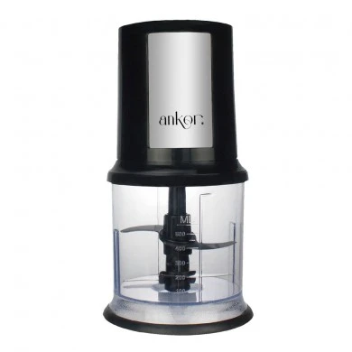 ΠΟΛΥΚΟΦΤΗΣ ANKOR ΜΕ 2 ΔΙΠΛΕΣ ΛΕΠΙΔΕΣ 400W ΔΟΧΕΙΟ 500ml ΜΑΥΡΟ ΧΡΩΜΑ ANKOR