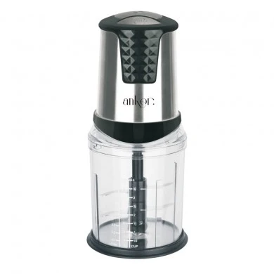 ΠΟΛΥΚΟΦΤΗΣ ANKOR ΜΕ ΤΡΙΠΛΗ ΛΕΠΙΔΑ 550W ΔΟΧΕΙΟ 1,0lt INOX ΜΑΥΡΟ ANKOR