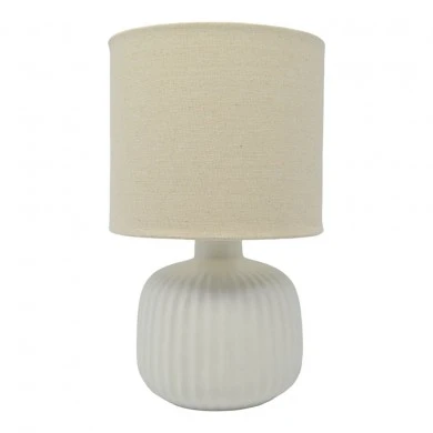 ΠΟΡΤΑΤΙΦ ΚΕΡΑΜΙΚΟ ΛΕΥΚΟ ΜΕ ΜΠΕΖ ΚΑΠΕΛΟ 16x16x27εκ. Ε14/ΜΑΧ 40W ANKOR