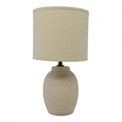 ΠΟΡΤΑΤΙΦ ΚΕΡΑΜΙΚΟ ΜΠΕΖ ΜΕ ΜΠΕΖ ΚΑΠΕΛΟ 16,5x16,5x30εκ. Ε14/ΜΑΧ 40W ANKOR