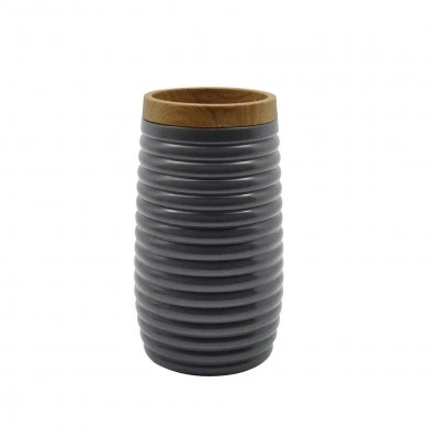 ΠΟΤΗΡΟΘΗΚΗ ΠΛΑΣΤΙΚΗ ΓΚΡΙ ΡΙΓΕ ΜΕ ΕΦΕ ΞΥΛΟΥ 6,5x12εκ. ANKOR