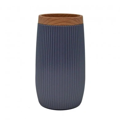 ΠΟΤΗΡΟΘΗΚΗ ΠΛΑΣΤΙΚΗ ΓΚΡΙ ΡΙΓΕ  ΜΕ ΕΦΕ ΞΥΛΟΥ 7,3x12,1εκ. ANKOR