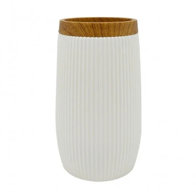 ΠΟΤΗΡΟΘΗΚΗ ΠΛΑΣΤΙΚΗ ΛΕΥΚΗ ΡΙΓΕ ΜΕ ΕΦΕ ΞΥΛΟΥ 7,3x12,1εκ. ANKOR