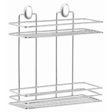 ΡΑΦΙΕΡΑ ΜΠΑΝΙΟΥ ΔΙΠΛΗ ΜΕΤΑΛΛΙΚΗ ΑΣΗΜΙ 30x13x30εκ. ANKOR