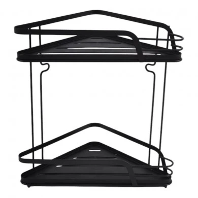 ΡΑΦΙΕΡΑ ΜΠΑΝΙΟΥ ΓΩΝΙΑΚΗ ΔΙΠΛΗ ΜΕΤΑΛΛΙΚΗ ΣΕ ΜΑΥΡΟ ΧΡΩΜΑ 22x22x31,5εκ. ANKOR