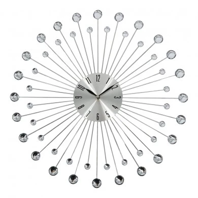 ΡΟΛΟΙ ΤΟΙΧΟΥ ΜΕΤΑΛΛΙΚΟ ΣΕ ΑΣΗΜΙ ΧΡΩΜΑ ΜΕ ΔΙΑΦΑΝΟΥΣ ΚΡΥΣΤΑΛΛΟΥΣ 50x50x4εκ. ANKOR