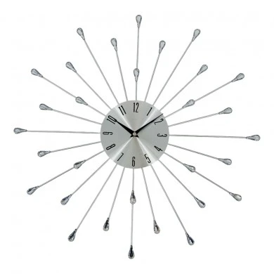 ΡΟΛΟΙ ΤΟΙΧΟΥ ΜΕΤΑΛΛΙΚΟ ΣΕ ΑΣΗΜΙ ΧΡΩΜΑ ΜΕ ΔΙΑΦΑΝΟΥΣ ΚΡΥΣΤΑΛΛΟΥΣ 50x50x4εκ. ANKOR