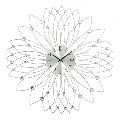 ΡΟΛΟΙ ΤΟΙΧΟΥ ΜΕΤΑΛΛΙΚΟ ΣΕ ΑΣΗΜΙ ΧΡΩΜΑ ΜΕ ΔΙΑΦΑΝΟΥΣ ΚΡΥΣΤΑΛΛΟΥΣ 60x60x4εκ. ANKOR