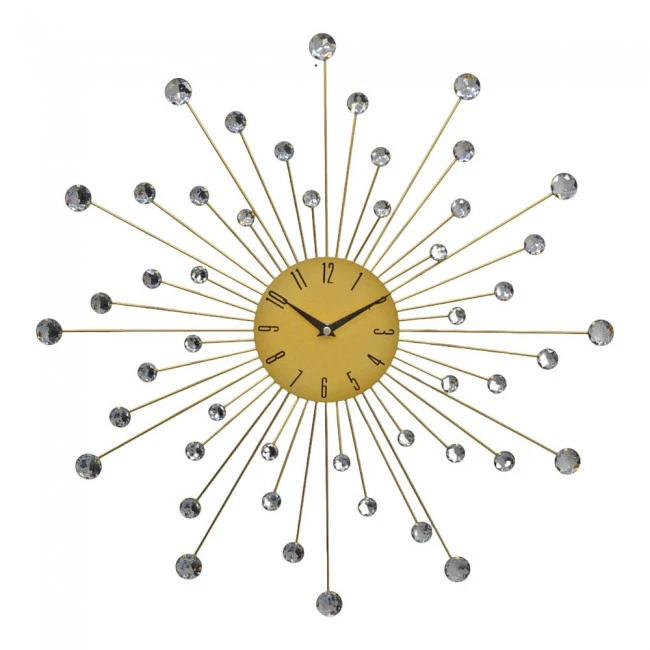 ΡΟΛΟΙ ΤΟΙΧΟΥ ΜΕΤΑΛΛΙΚΟ ΧΡΥΣΟ ΜΕ ΔΙΑΦΑΝΟΥΣ ΚΡΥΣΤΑΛΛΟΥΣ 55x55x4εκ, ANKOR