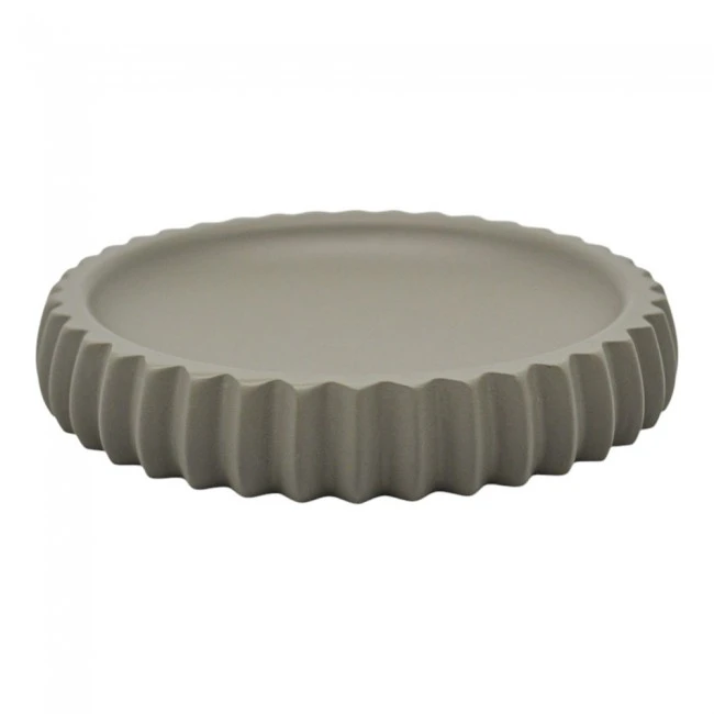 ΣΑΠΟΥΝΟΘΗΚΗ ΠΟΛΥΕΣΤΕΡΙΚΗ ΡΙΓΕ ΣΕ TAUPE ΜΑΤ ΧΡΩΜΑ 11,1x11,1x2εκ.ANKOR