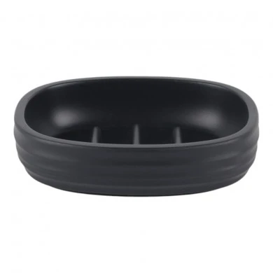 ΣΑΠΟΥΝΟΘΗΚΗ ΠΟΛΥΕΣΤΕΡΙΚΗ ΡΙΓΕ ΣΕ ΧΡΩΜΑ ΑΝΘΡΑΚΙ ΜΑΤ 11,8x9,3x3εκ. ANKOR