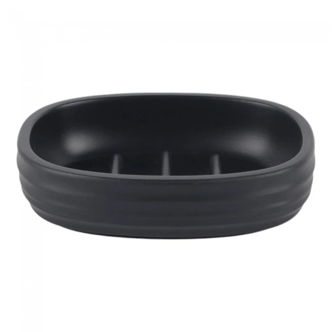 ΣΑΠΟΥΝΟΘΗΚΗ ΠΟΛΥΕΣΤΕΡΙΚΗ ΡΙΓΕ ΣΕ ΧΡΩΜΑ ΑΝΘΡΑΚΙ ΜΑΤ 11,8x9,3x3εκ. ANKOR