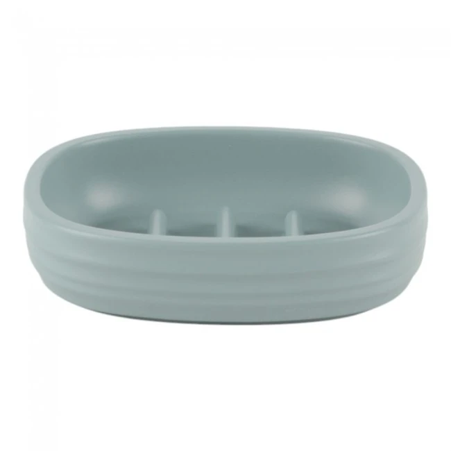 ΣΑΠΟΥΝΟΘΗΚΗ ΠΟΛΥΕΣΤΕΡΙΚΗ ΡΙΓΕ ΣΕ ΧΡΩΜΑ MINT ΜΑΤ 11,8x9,3x3εκ. ANKOR