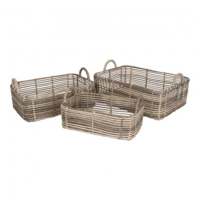 ΣΕΤ ΚΑΛΑΘΙΑ 3 ΤΕΜΑΧΙΩΝ ΜΠΕΖ ΚΑΦΕ ΟΡΘΟΓΩΝΙΑ ANKOR