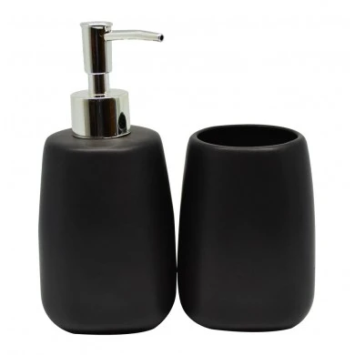 DISPENSER ΚΕΡΑΜΙΚΟ ΜΑΥΡΟ ΜΑΤ 8x8x17εκ.ANKOR