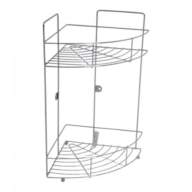 ΡΑΦΙΕΡΑ ΓΩΝΙΑ ΜΕΤΑΛΛΙΚΗ ΔΙΠΛΗ ΑΣΗΜΙ 22x22x38εκ.ANKOR