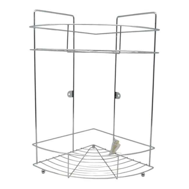 ΡΑΦΙΕΡΑ ΓΩΝΙΑ ΜΕΤΑΛΛΙΚΗ ΔΙΠΛΗ ΑΣΗΜΙ 22x22x38εκ.ANKOR