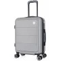ΒΑΛΙΤΣΑ ΚΑΜΠΙΝΑΣ ANKOR ABS 37x27x55εκ. ΜΕ ΕΠΕΚΤΑΣΗ ΚΑΙ 4 ΡΟΔΕΣ ΓΚΡΙ ΑΣΗΜΙ