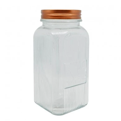 ΒΑΖΟ ΓΥΑΛΙΝΟ ΜΕ ROSE GOLD ΜΕΤΑΛΛΙΚΟ ΚΑΠΑΚΙ 1500ml ANKOR