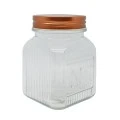 ΒΑΖΟ ΓΥΑΛΙΝΟ ΜΕ ROSE GOLD ΜΕΤΑΛΛΙΚΟ ΚΑΠΑΚΙ 700ml ANKOR