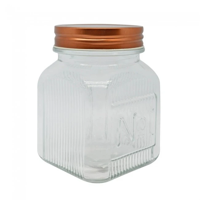 ΒΑΖΟ ΓΥΑΛΙΝΟ ΜΕ ROSE GOLD ΜΕΤΑΛΛΙΚΟ ΚΑΠΑΚΙ 700ml ANKOR