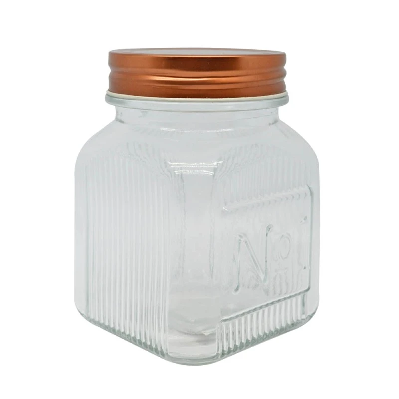 ΒΑΖΟ ΓΥΑΛΙΝΟ ΜΕ ROSE GOLD ΜΕΤΑΛΛΙΚΟ ΚΑΠΑΚΙ 700ml ANKOR