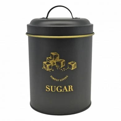 ΒΑΖΟ ΜΕΤΑΛΛΙΚΟ ΜΑΥΡΟ ΜΕ ΧΡΥΣΗ ΜΑΤ ΔΙΑΚΟΣΜΗΣΗ SUGAR 11,5x11,5x17εκ.ANKOR