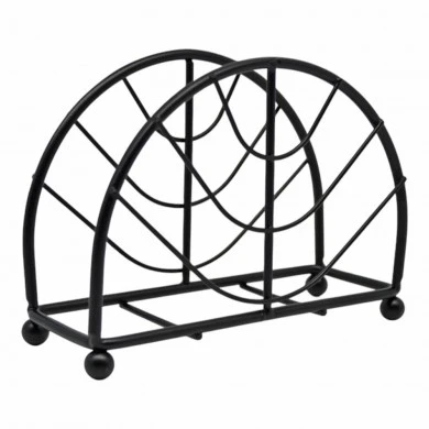 ΧΑΡΤΟΠΕΤΣΕΤΟΘΗΚΗ ΜΕΤΑΛΛΙΚΗ ΣΕ ΜΑΥΡΟ ΜΑΤ ΧΡΩΜΑ 13,5x5x10,5εκ.ANKOR