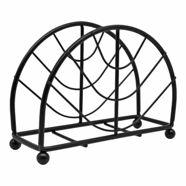 ΧΑΡΤΟΠΕΤΣΕΤΟΘΗΚΗ ΜΕΤΑΛΛΙΚΗ ΣΕ ΜΑΥΡΟ ΜΑΤ ΧΡΩΜΑ 13,5x5x10,5εκ.ANKOR