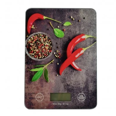 ΖΥΓΑΡΙΑ ΗΛΕΚΤΡΟΝΙΚΗ 5kg ΓΥΑΛΙΝΗ ΠΙΠΕΡΙΕΣ 15x21,5x1,6εκ.ANKOR