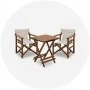 Wooden garden furniture