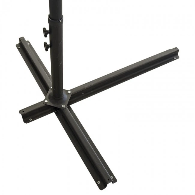 Garden umbrella pendant metal professional with crank and split mechanism in beige color Ø3m