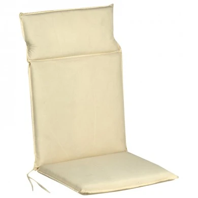 Cushion fabric for chair with tall back in cream color 114x48x5cm