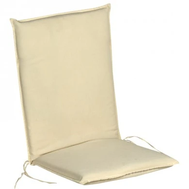 Cushion fabric for chair with low back in cream color 94x43x5cm