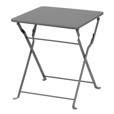 Auxiliary garden table metal folding in gray color 42x28x62cm