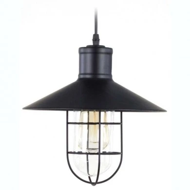 Metallic ceiling lamp in black color Ø27x28 cm INART 3-10-382-0008