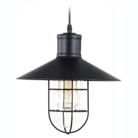 Metallic ceiling lamp in black color Ø27x28 cm INART 3-10-382-0008