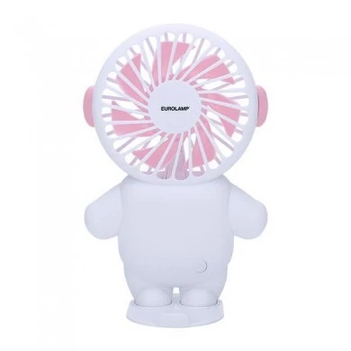 ΑΝΕΜΙΣΤΗΡΑΣ ΧΕΙΡΟΣ ΕΠΑΝΑΦΟΡΤΙΖΟΜΕΝΟΣ ΜΕ USB Φ8 ΛΕΥΚΟ-ΡΟΖ EUROLAMP 300-20527