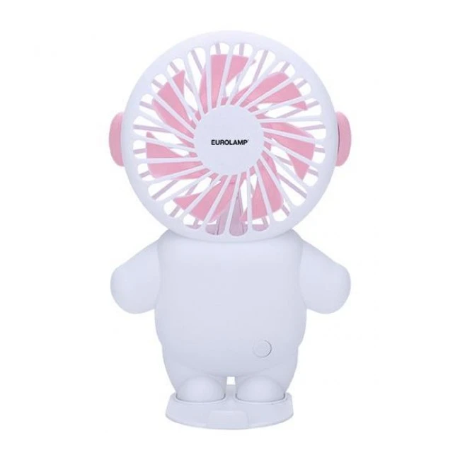 ΑΝΕΜΙΣΤΗΡΑΣ ΧΕΙΡΟΣ ΕΠΑΝΑΦΟΡΤΙΖΟΜΕΝΟΣ ΜΕ USB Φ8 ΛΕΥΚΟ-ΡΟΖ EUROLAMP 300-20527