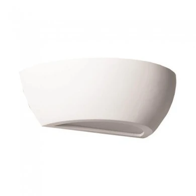 ΑΠΛΙΚΑ ΤΟΙΧΟΥ ΟΒΑΛ ΓΥΨΙΝΗ 1xE14 310x150x110 EUROLAMP 147-53307