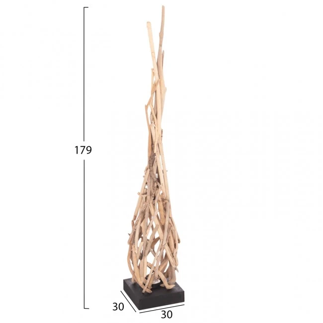 ΔΙΑΚΟΣΜΗΤΙΚΟ ΦΩΤΙΣΤΙΚΟ ΔΑΠΕΔΟΥ FLAMER HM4439 DRIFTWOOD ΣΕ ΦΥΣΙΚΟ 30x30x179Υεκ.